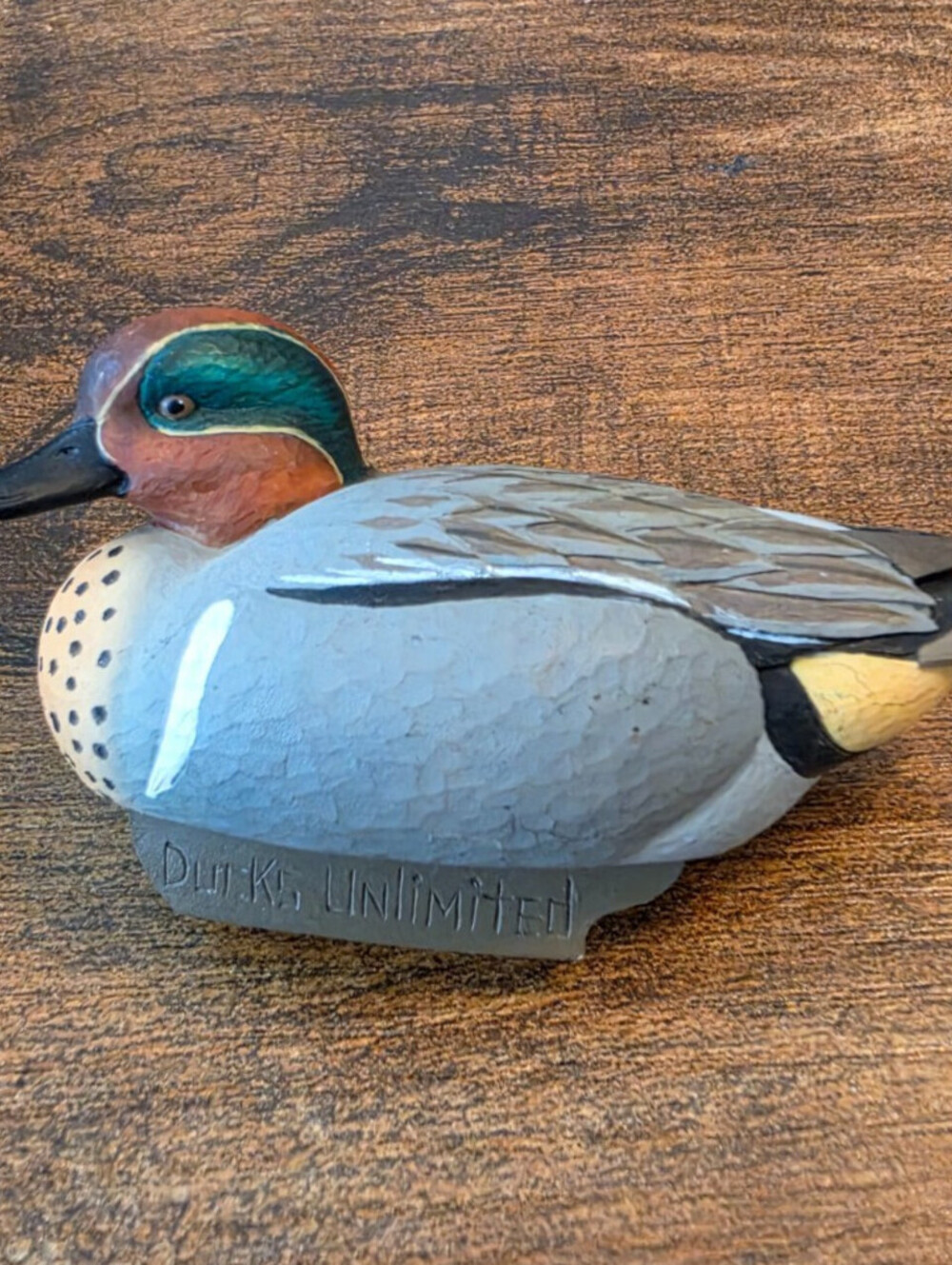 Jett Brunet AE Miniature Greenwing Teal Duck Decoy 2005